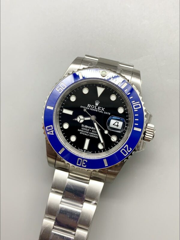 Rolex Submariner 41mm Blue Bezel White Gold 126619LB (1;1 Super Clone)