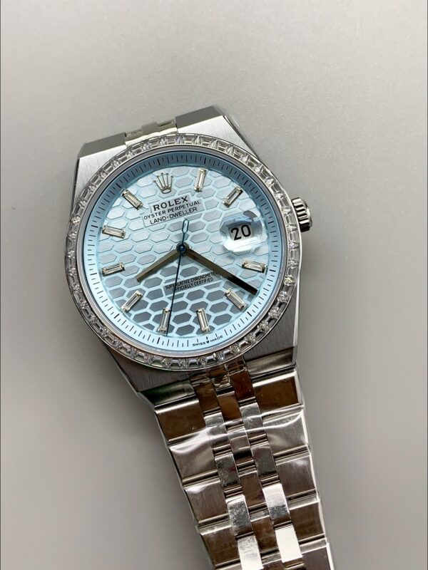 Rolex Land-Dweller 127336 Ice Blue Honeycomb 40MM (1;1 Super Clone)