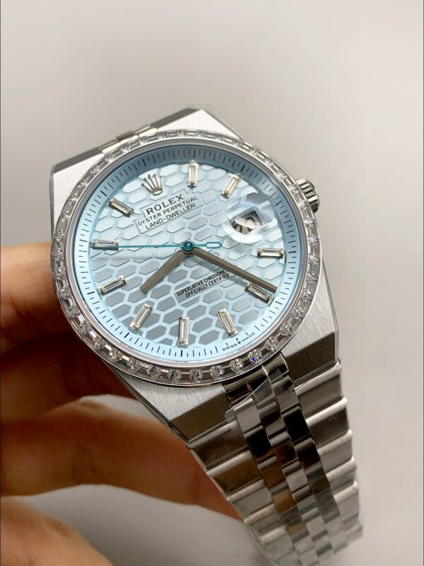 Rolex Land-Dweller 127336 Ice Blue Honeycomb 40MM (1;1 Super Clone)