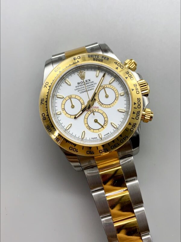Rolex Daytona White Dial Two-Tone (Steel And Gold) Bracelet 126503(1;1Super Clone)