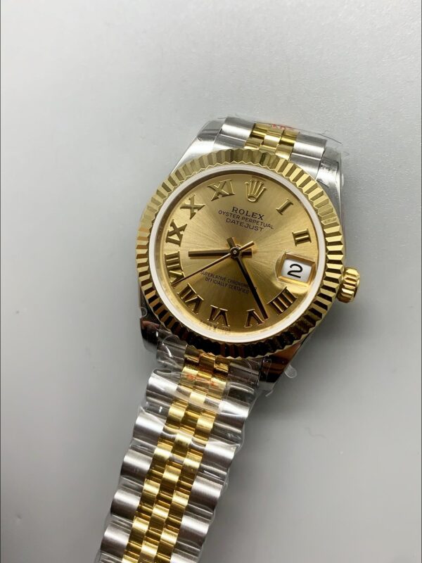 Rolex Datejust Gold with Roman Dial in 36MM (1;1Super Clone)