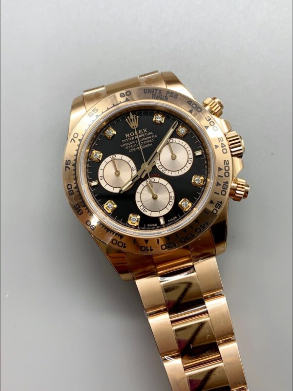 Rolex Daytona Black Dial Rose Gold Model 116509(1;1Super Clone)