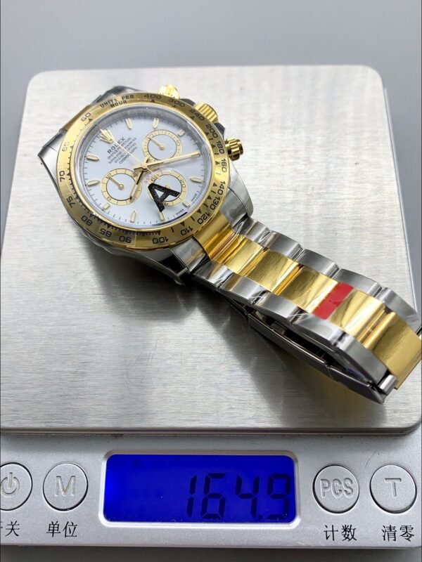 Rolex Daytona White Dial Two-Tone (Steel And Gold) Bracelet 126503(1;1Super Clone)