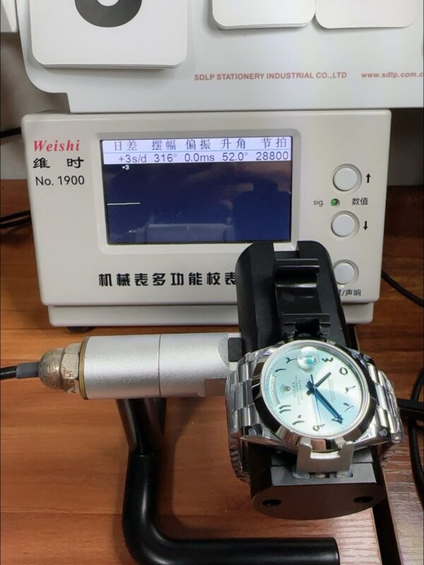 Rolex Day-Date Ice Blue Dial Middle Eastern Numerals Mechanical Watch(1;1Super Clone)