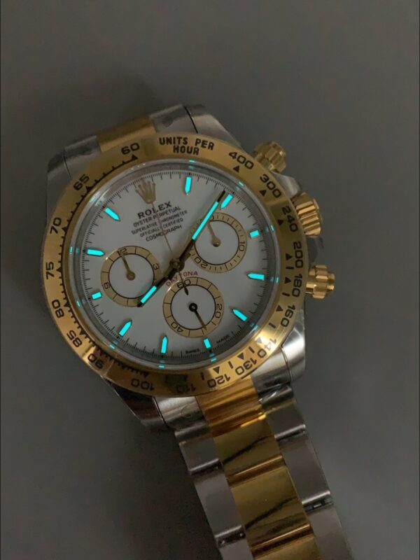 Rolex Daytona White Dial Two-Tone (Steel And Gold) Bracelet 126503(1;1Super Clone)