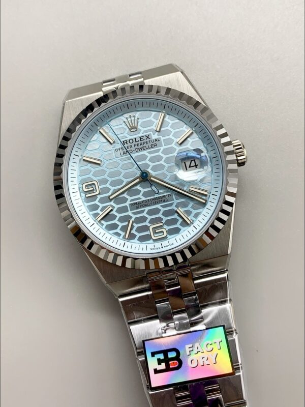 Rolex Land-Dweller 127336 Ice Blue Honeycomb 40MM (1;1 Super Clone)