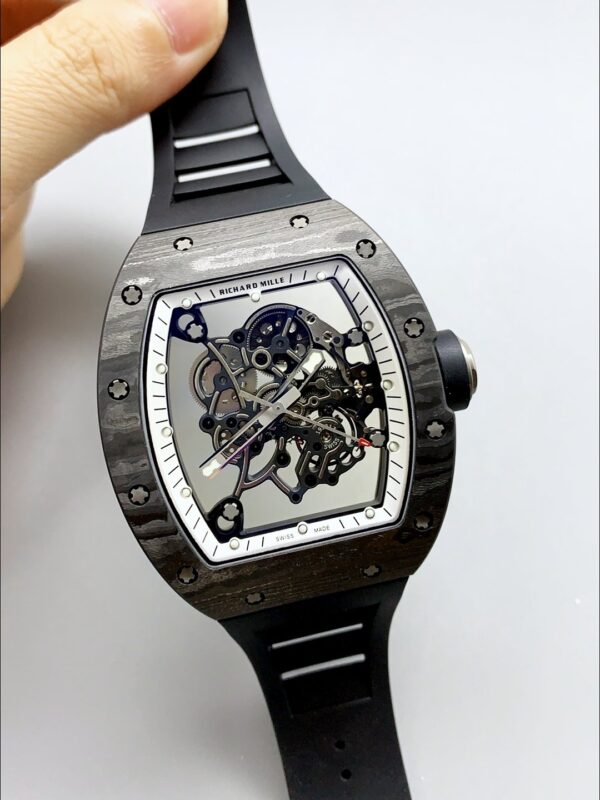 1E69C889E697A5-63-8.jpg Richard Mille RM055 mechanical watch with carbon fiber case (1;1 Super Clone)