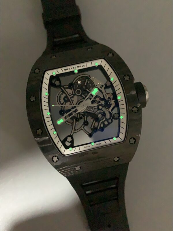 1E69C889E697A5-69-4.jpg Richard Mille RM055 mechanical watch with carbon fiber case (1;1 Super Clone)