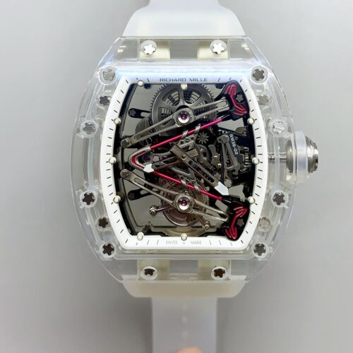 Richard Mille RM38-02 Transparent Crystal Case Tourbillon Mechanical Watch(1;1 Super Clone)