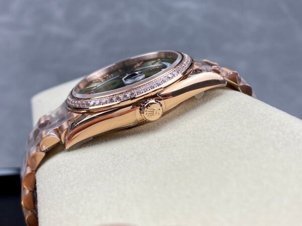 Day Date Rolex Weekly Journal Champaign 18K Gold Plated counter weight