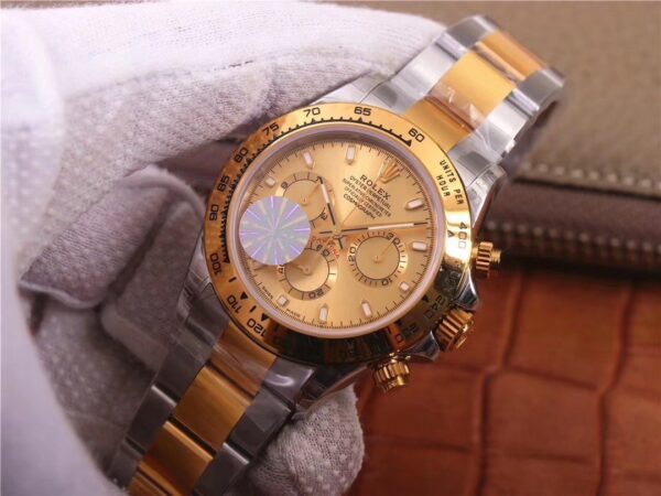 ROLEX OYSTER COSMOGRAPH SWISS TWO TONE GOLD WATCH