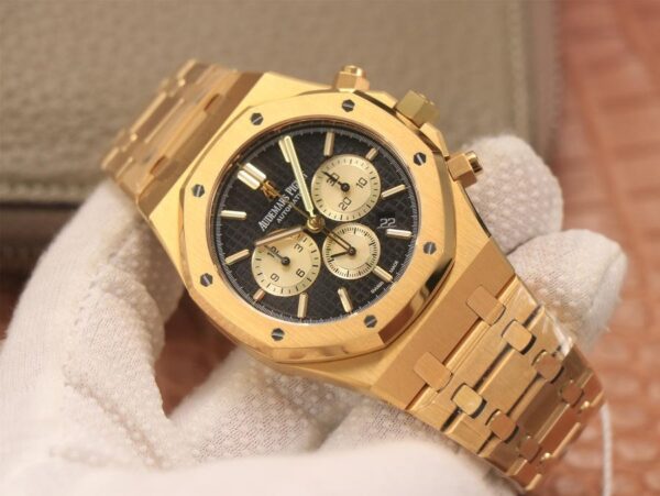 Audemars Piguet Royal Oak Chronograph 18K Gold on 904L Steel – 1:1 Sup