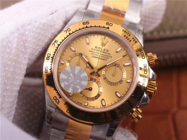 ROLEX OYSTER COSMOGRAPH SWISS TWO TONE GOLD WATCH